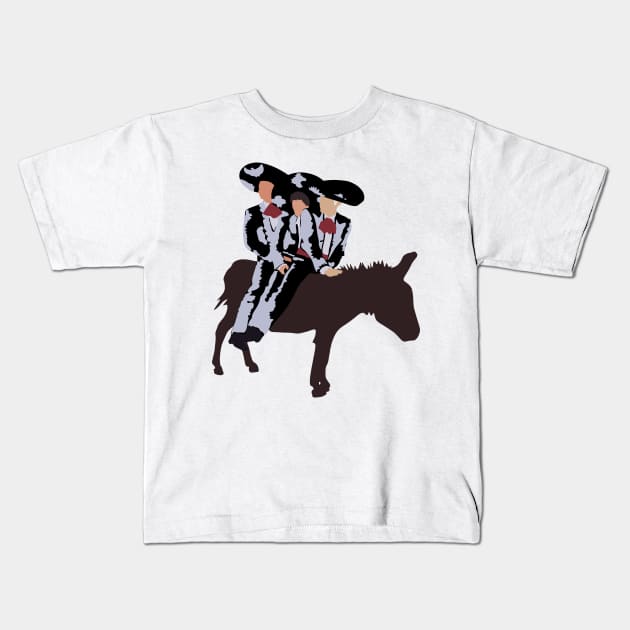 Three Amigos Kids T-Shirt by FutureSpaceDesigns